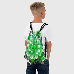 Рюкзак-мешок Яркая пышная летняя зелень, цвет: 3D-принт — фото 2