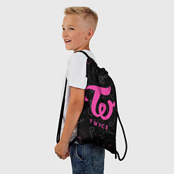 Рюкзак-мешок Twice с музыкальным фоном, цвет: 3D-принт — фото 2
