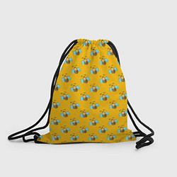 Рюкзак-мешок Пчелы паттерн, цвет: 3D-принт
