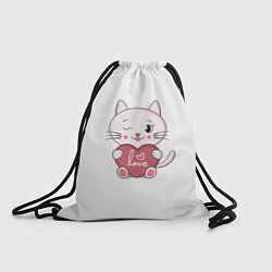 Рюкзак-мешок Любимая кошечка, цвет: 3D-принт