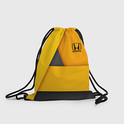 Рюкзак-мешок Honda - Yellow, цвет: 3D-принт