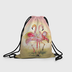 Рюкзак-мешок Танец Любви 2 Фламинго, цвет: 3D-принт