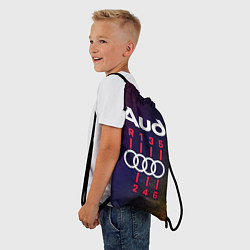 Рюкзак-мешок AUDI - КОРОБКА Глитч, цвет: 3D-принт — фото 2