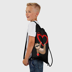 Рюкзак-мешок Ленивая любовь, цвет: 3D-принт — фото 2