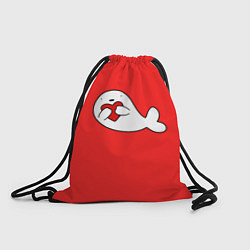 Рюкзак-мешок Кит с сердечком, цвет: 3D-принт