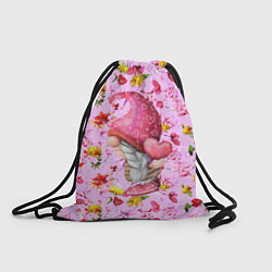 Рюкзак-мешок Цветочный гном, цвет: 3D-принт