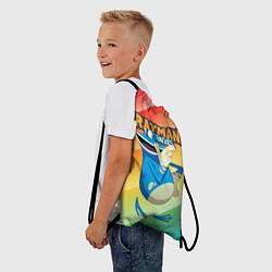 Рюкзак-мешок Rayman globox радуга, цвет: 3D-принт — фото 2
