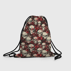 Рюкзак-мешок Кровавые Черепа Skulls, цвет: 3D-принт