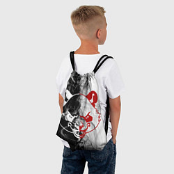 Рюкзак-мешок Злой панда DR, цвет: 3D-принт — фото 2