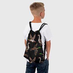 Рюкзак-мешок Утки паттерн, цвет: 3D-принт — фото 2