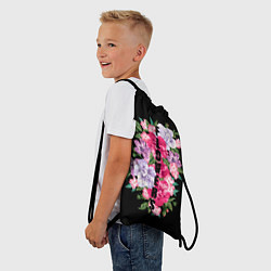 Рюкзак-мешок Букет цветов, цвет: 3D-принт — фото 2