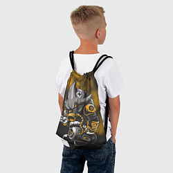 Рюкзак-мешок Акула-монстр, цвет: 3D-принт — фото 2
