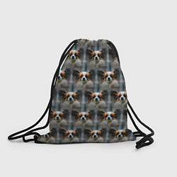 Рюкзак-мешок Маленькая собачка паттерн, цвет: 3D-принт