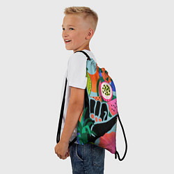 Рюкзак-мешок Лето хипстера, цвет: 3D-принт — фото 2