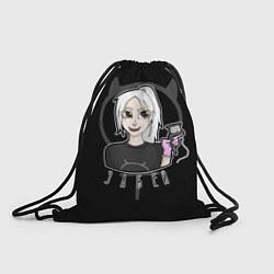 Рюкзак-мешок Девушка ведьма - забей, цвет: 3D-принт