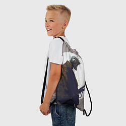 Рюкзак-мешок Скелет-самурай, цвет: 3D-принт — фото 2