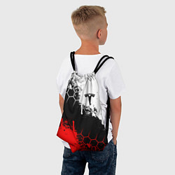 Рюкзак-мешок ТЕСЛА TESLA ЭЛЕКТРОМОБИЛИ, цвет: 3D-принт — фото 2