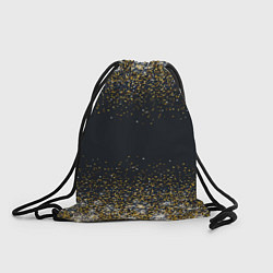 Рюкзак-мешок Золотые блестки на темном фоне Сияющий глиттер, бл, цвет: 3D-принт