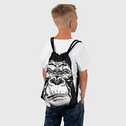 Рюкзак-мешок Морда гориллы, цвет: 3D-принт — фото 2