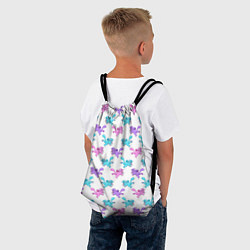Рюкзак-мешок Коты Купидоны Паттерн, цвет: 3D-принт — фото 2