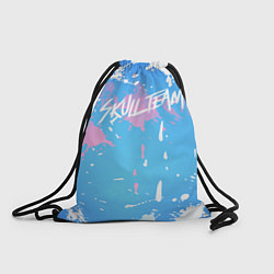 Рюкзак-мешок Кляксы Skull Team, цвет: 3D-принт