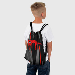Рюкзак-мешок Прикольный красный кот, цвет: 3D-принт — фото 2