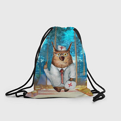 Рюкзак-мешок Врач - сова, цвет: 3D-принт