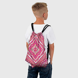 Рюкзак-мешок Абстракция Узор розового цвета, цвет: 3D-принт — фото 2