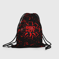 Рюкзак-мешок Red Hot Chili Peppers, лого, цвет: 3D-принт
