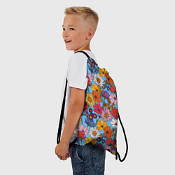 Рюкзак-мешок Ромашки-лютики, цвет: 3D-принт — фото 2