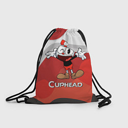 Рюкзак-мешок Cuphead веселая красная чашечка, цвет: 3D-принт