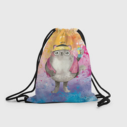 Рюкзак-мешок Котик после душа, цвет: 3D-принт
