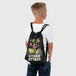 Рюкзак-мешок Атака цитрусов, цвет: 3D-принт — фото 2