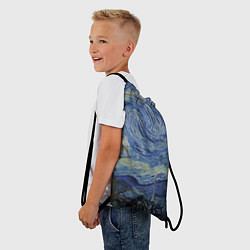 Рюкзак-мешок Звездная ночь Ван Гога, цвет: 3D-принт — фото 2