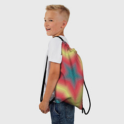 Рюкзак-мешок Звездный современный узор, цвет: 3D-принт — фото 2
