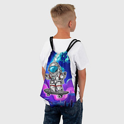 Рюкзак-мешок Космонавт - скейтер, цвет: 3D-принт — фото 2