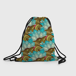 Рюкзак-мешок Абстрактные лепестки цветов, цвет: 3D-принт