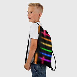 Рюкзак-мешок Неоновое свечение Minimalism Neon, цвет: 3D-принт — фото 2