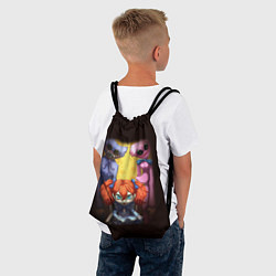 Рюкзак-мешок POPPY PLAYTIME ХАГГИ ВАГГИ, КИССИ МИССИ И КУКЛА, цвет: 3D-принт — фото 2