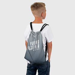 Рюкзак-мешок Навечно молодой Young forever, цвет: 3D-принт — фото 2