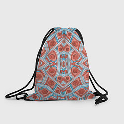 Рюкзак-мешок Абстракция Калейдоскоп Розовый и голубой цвета, цвет: 3D-принт