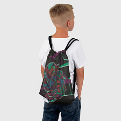 Рюкзак-мешок Страшная обезьяна, цвет: 3D-принт — фото 2