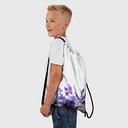 Рюкзак-мешок Любимые Ирисы, цвет: 3D-принт — фото 2