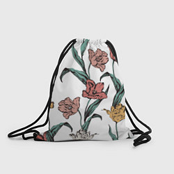 Рюкзак-мешок Цветы Разноцветные Тюльпаны, цвет: 3D-принт