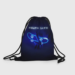 Рюкзак-мешок Скейт - неон, цвет: 3D-принт