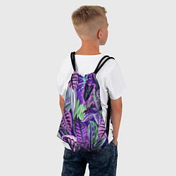 Рюкзак-мешок Цветы Яркие Тропики, цвет: 3D-принт — фото 2