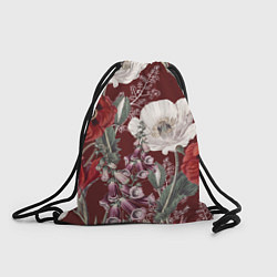 Рюкзак-мешок Цветы Красного Мака, цвет: 3D-принт