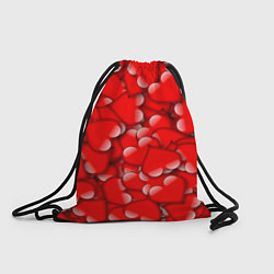 Рюкзак-мешок LOVING HEARTS, цвет: 3D-принт