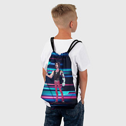 Рюкзак-мешок Johnny Джонни Cyberpunk, цвет: 3D-принт — фото 2