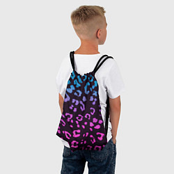 Рюкзак-мешок Леопардовый градиент, цвет: 3D-принт — фото 2